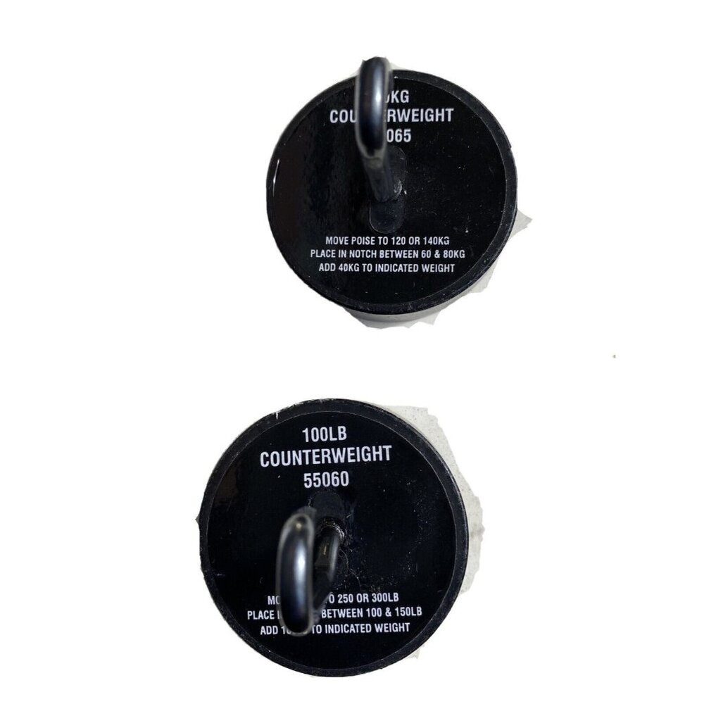 Counterweights 100 lbs. And 40 kg Maybe For Health-O-Meter Beam Scale